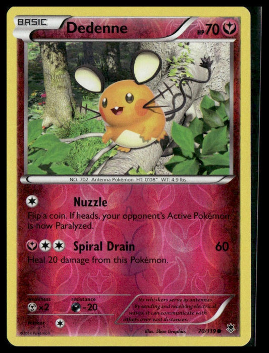 Dedenne #70/119 Reverse Holo XY - Phantom Forces LP
