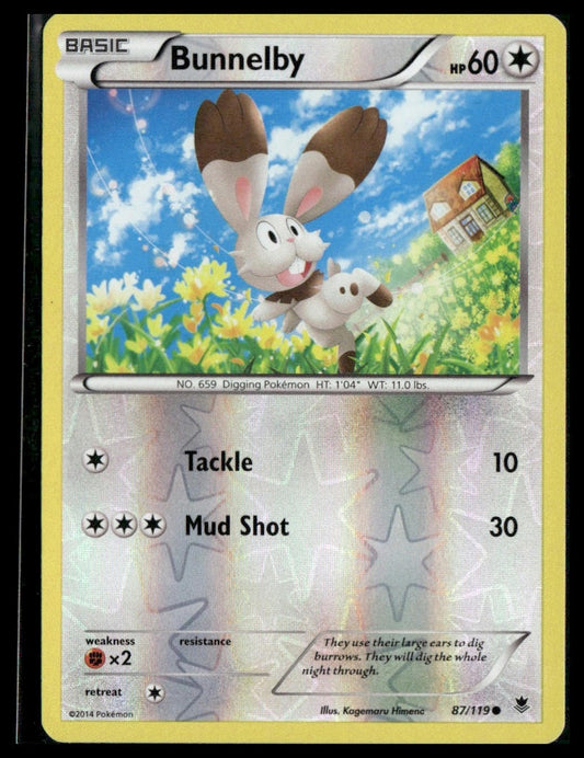 Bunnelby #87/119 Reverse Holo Phantom Forces LP