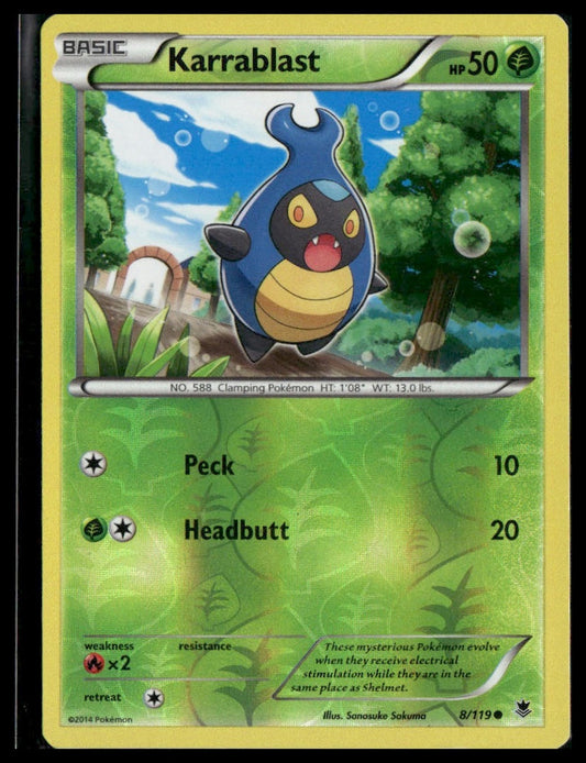Karrablast #8/119 Reverse Holo Phantom Forces LP