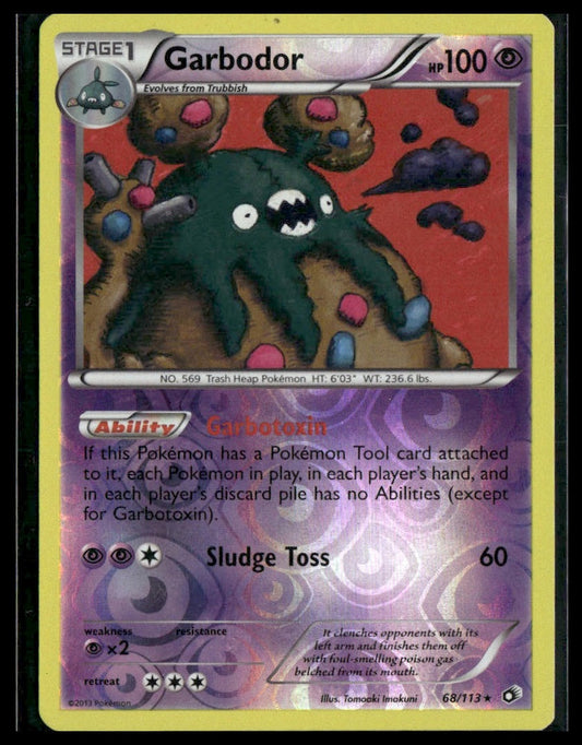 Garbodor #68/113 Reverse Holo Legendary Treasures LP