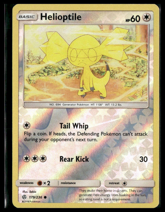 Helioptile #179/236 Reverse Holo Cosmic Eclipse VLP