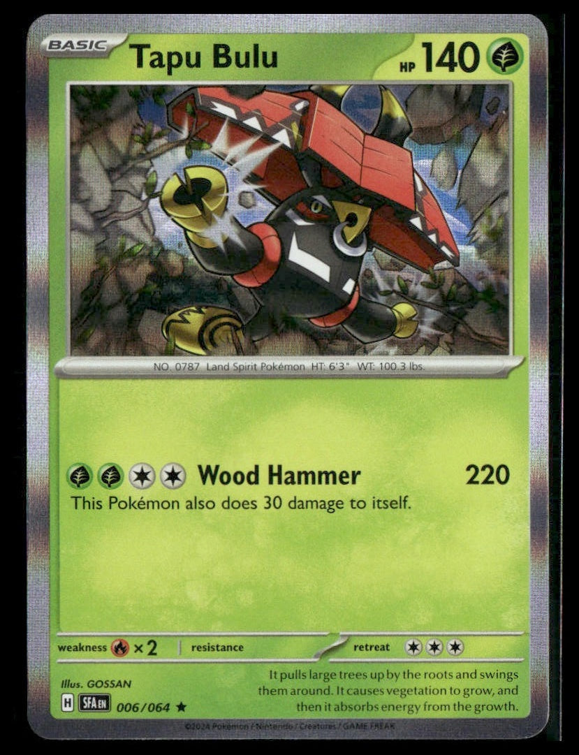 Tapu Bulu #006/064 Holo Shrouded Fable NM