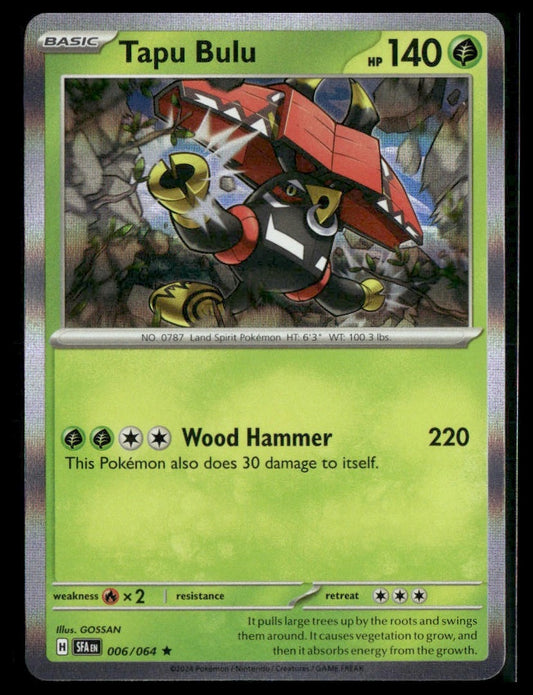 Tapu Bulu #006/064 Holo Shrouded Fable NM