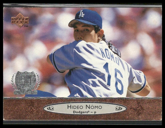 Hideo Nomo #95 1996 Upper Deck Los Angeles Dodgers