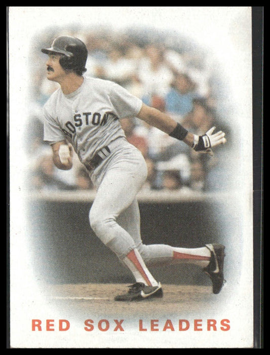 Red Sox Leaders #396 1986 Topps Boston Red Sox