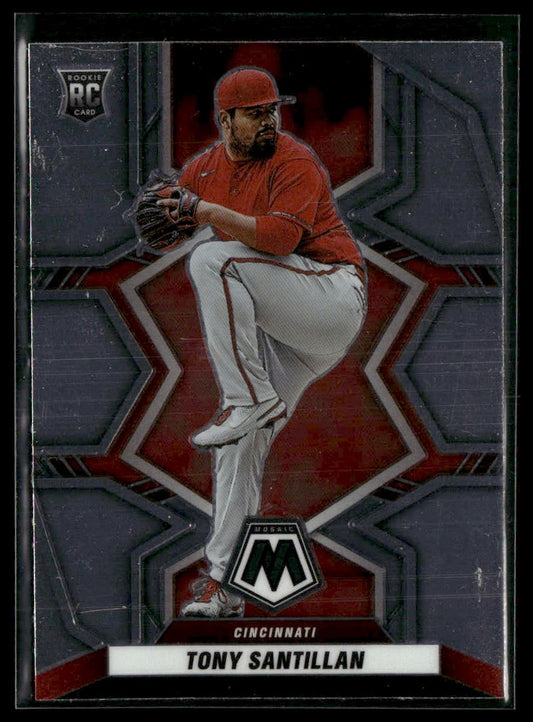 Tony Santillan #215 Rookie 2022 Panini Mosaic Cincinnati Reds