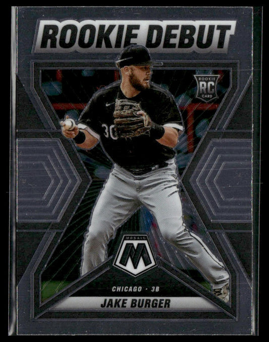 Jake Burger #RD-18 2022 Panini Mosaic Rookie Debut Chicago White Sox