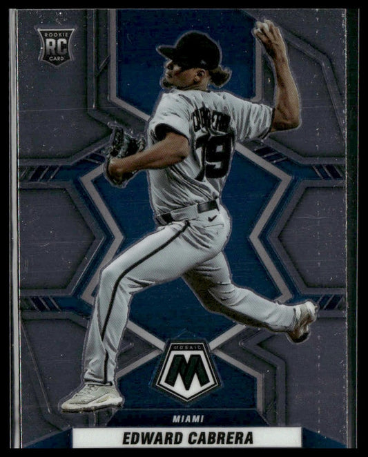 Edward Cabrera #229 Rookie 2022 Panini Mosaic Miami Marlins