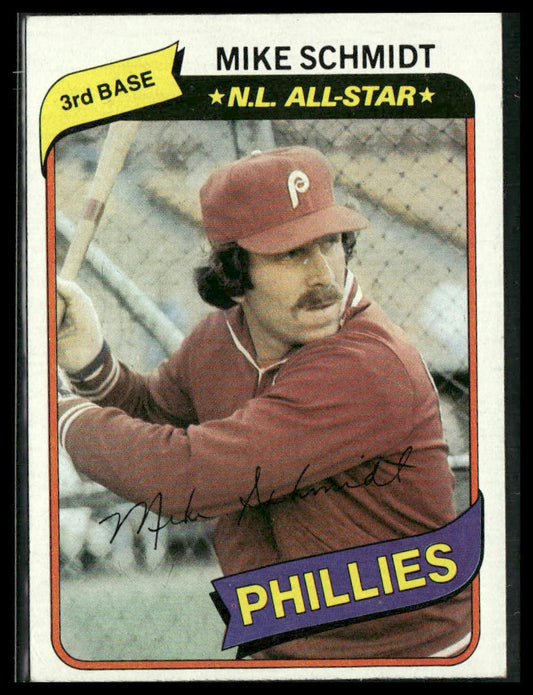 Mike Schmidt #270 1980 Topps Philadelphia Phillies