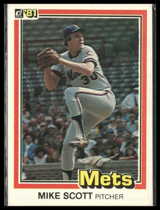 Mike Scott #37 1981 Donruss New York Mets