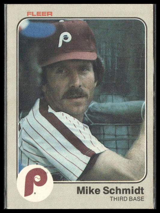 Mike Schmidt #173 1983 Fleer Philadelphia Phillies