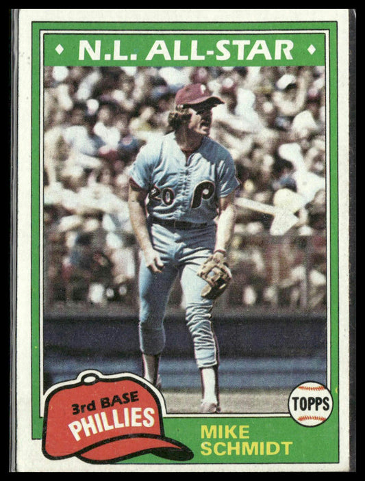 Mike Schmidt #540 1981 Topps Philadelphia Phillies