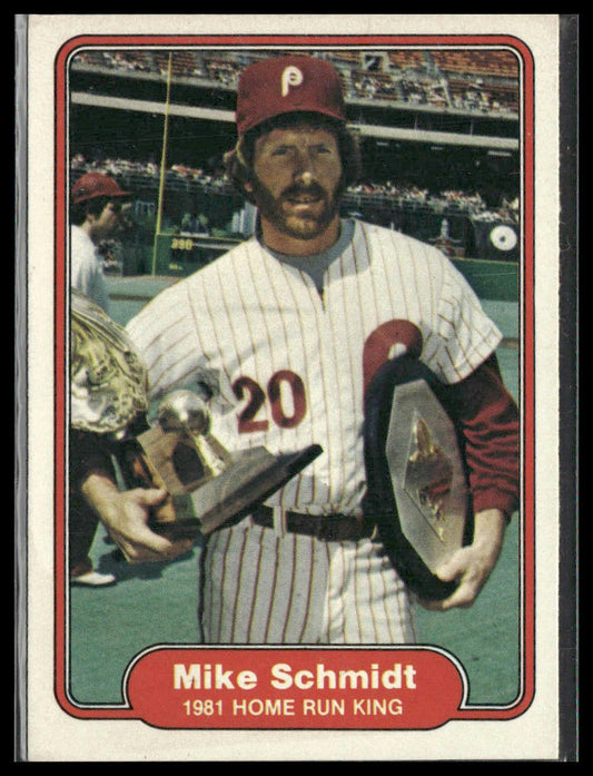 Mike Schmidt #637 1982 Fleer Philadelphia Phillies