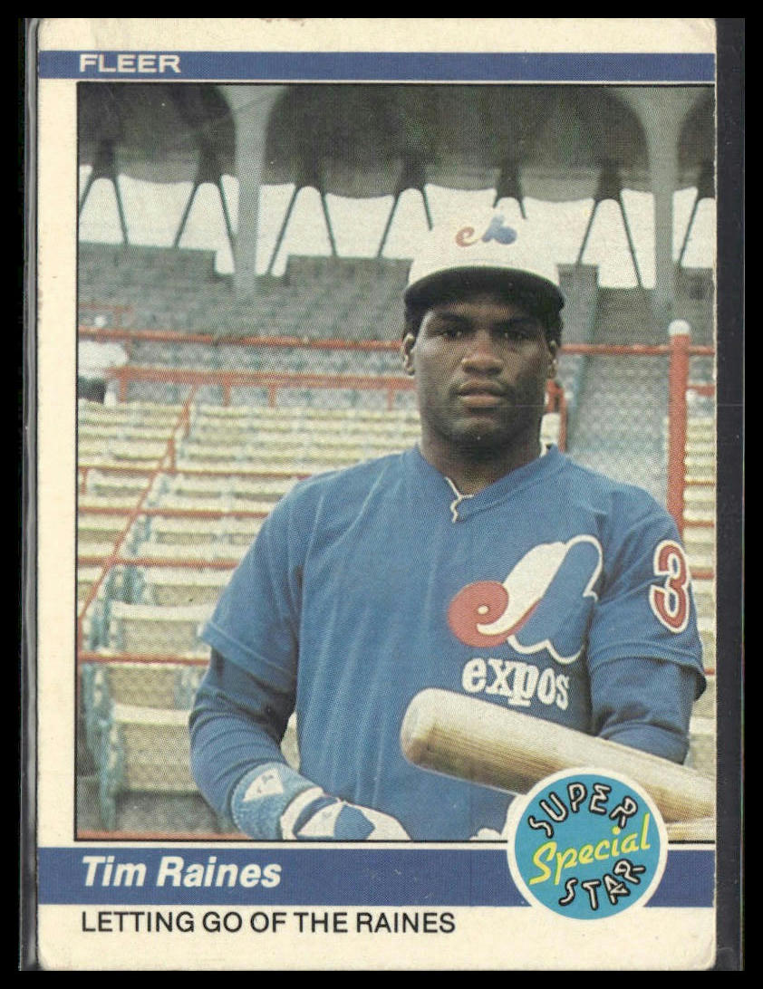 Tim Raines #631 1984 Fleer Montreal Expos