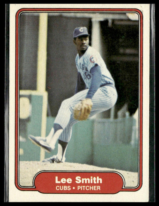 Lee Smith #603 Rookie 1982 Fleer Chicago Cubs