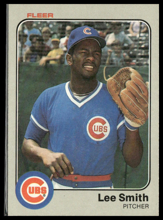 Lee Smith #508 1983 Fleer Chicago Cubs