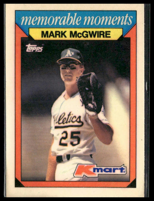 Mark McGwire #16 1988 Topps Kmart Memorable Moments Oakland Athletics