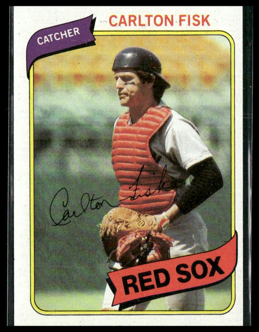 Carlton Fisk #40 1980 Topps Boston Red Sox