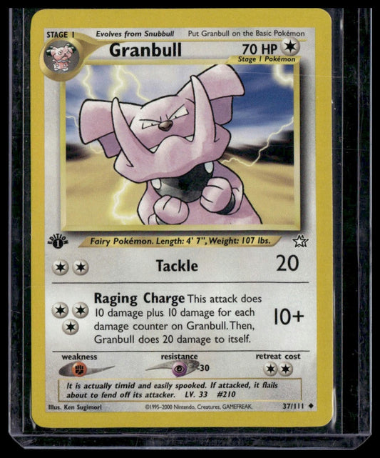 Granbull #037/111 1st Edition Neo Genesis NM