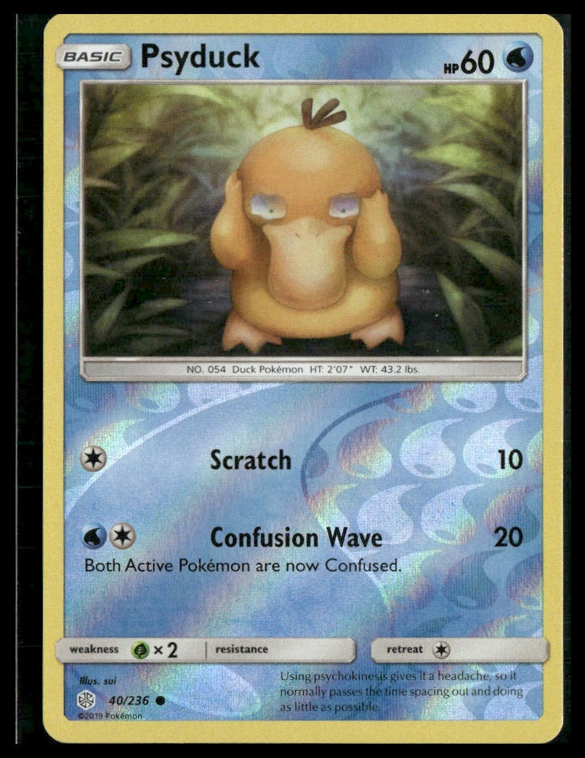 Psyduck #40/236 Reverse Holo SM - Cosmic Eclipse LP