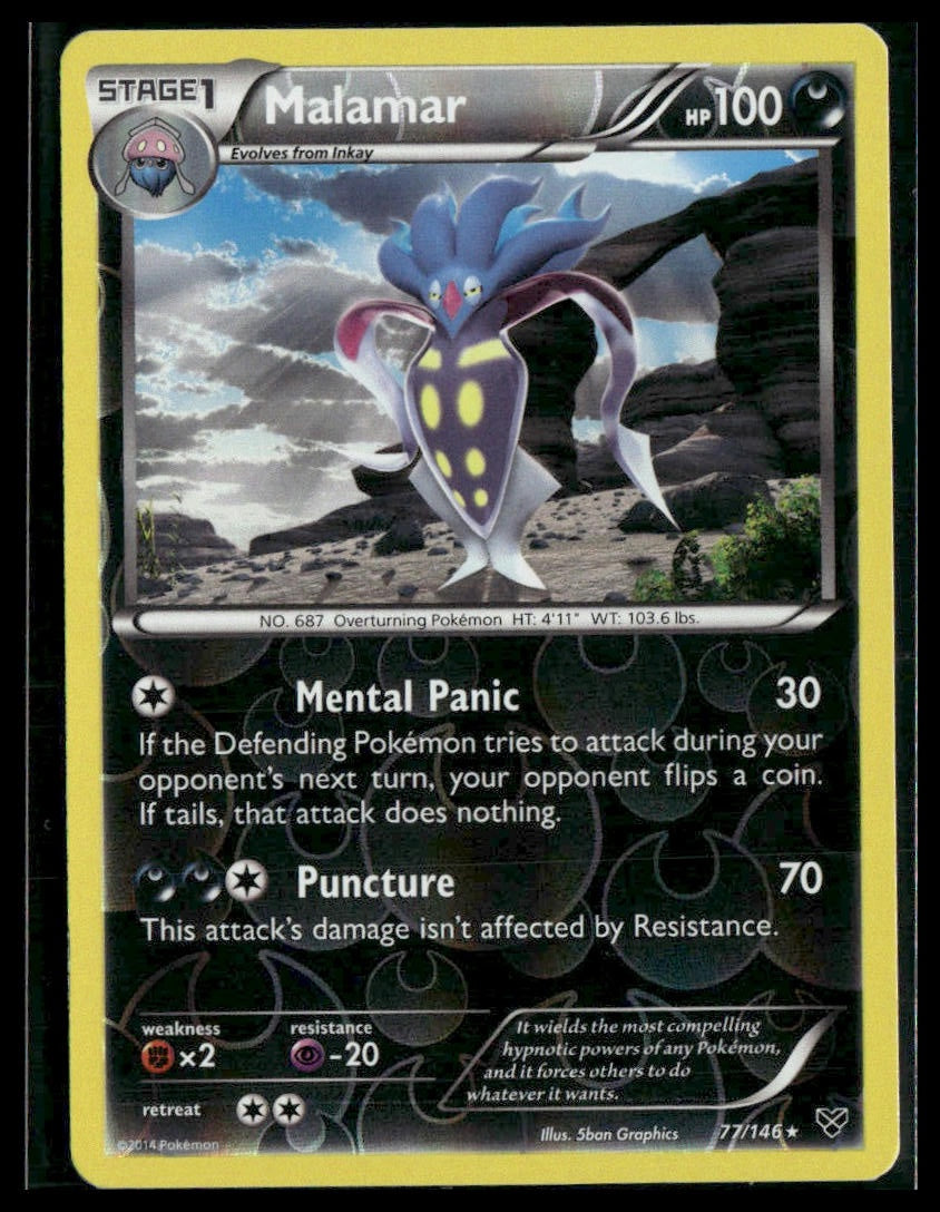 Malamar #77/146 Reverse Holo XY Base Set NM