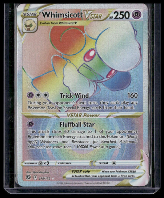 Whimsicott VSTAR (Secret) #175/172 Brilliant Stars NM