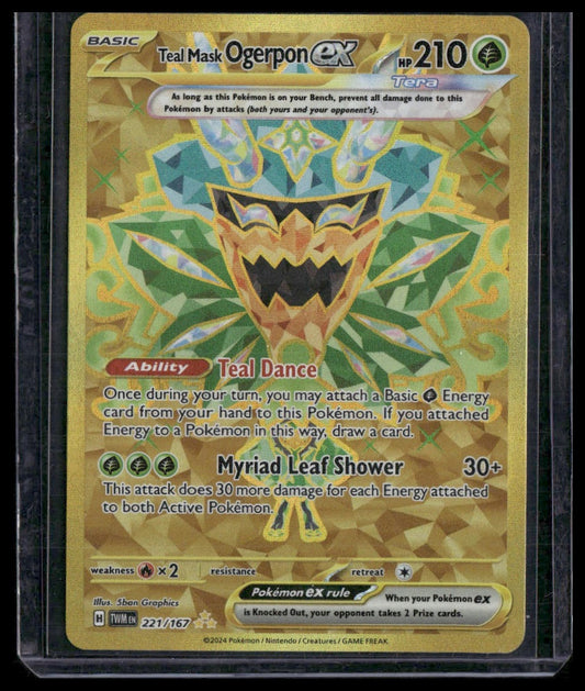 Teal Mask Ogerpon ex #221/167 Twilight Masquerade NM
