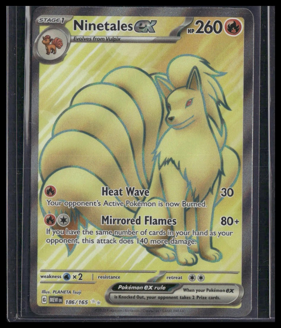 Ninetales ex #186/165 Scarlet & Violet 151 NM