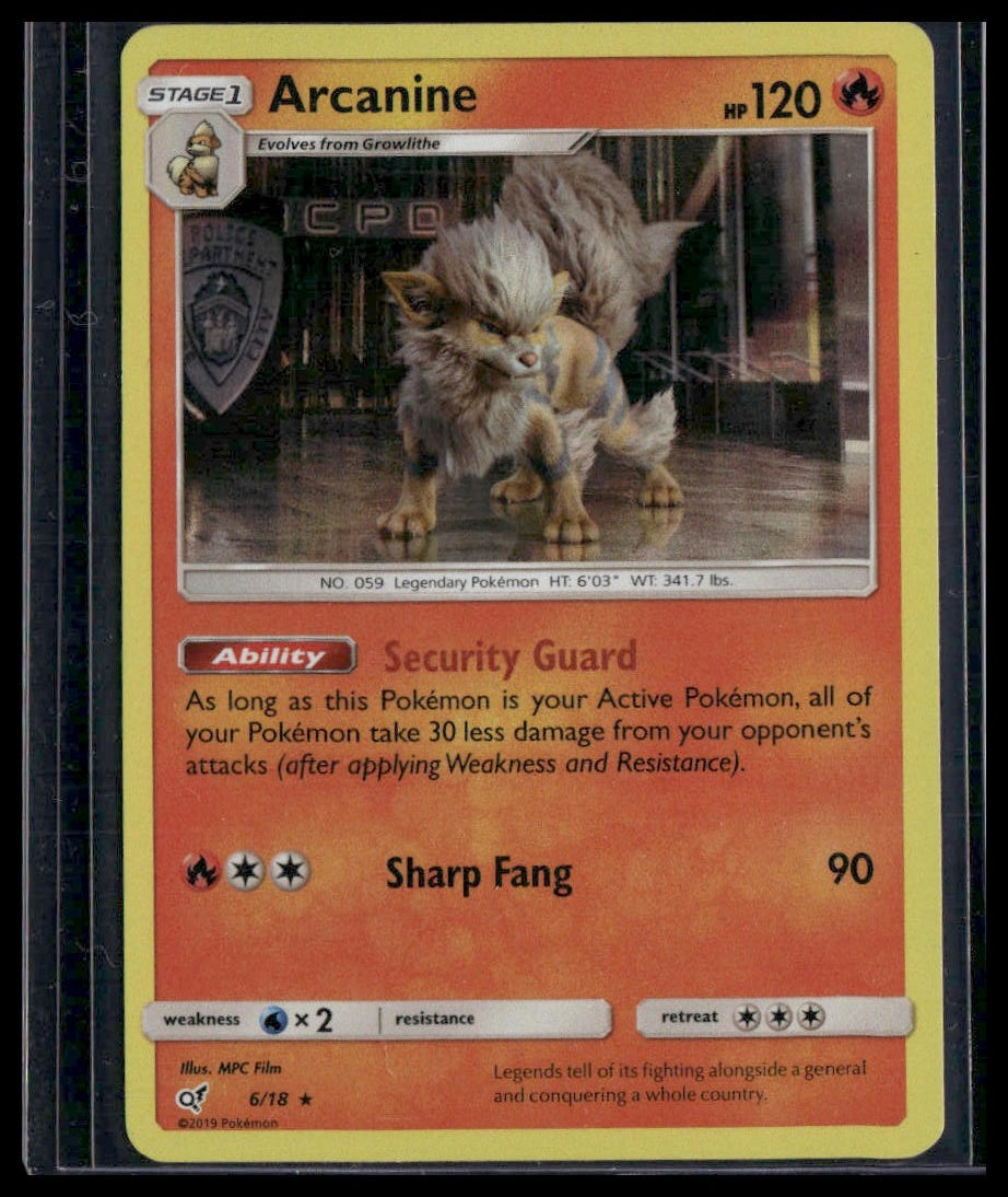 Arcanine #6/18 Detective Pikachu LP