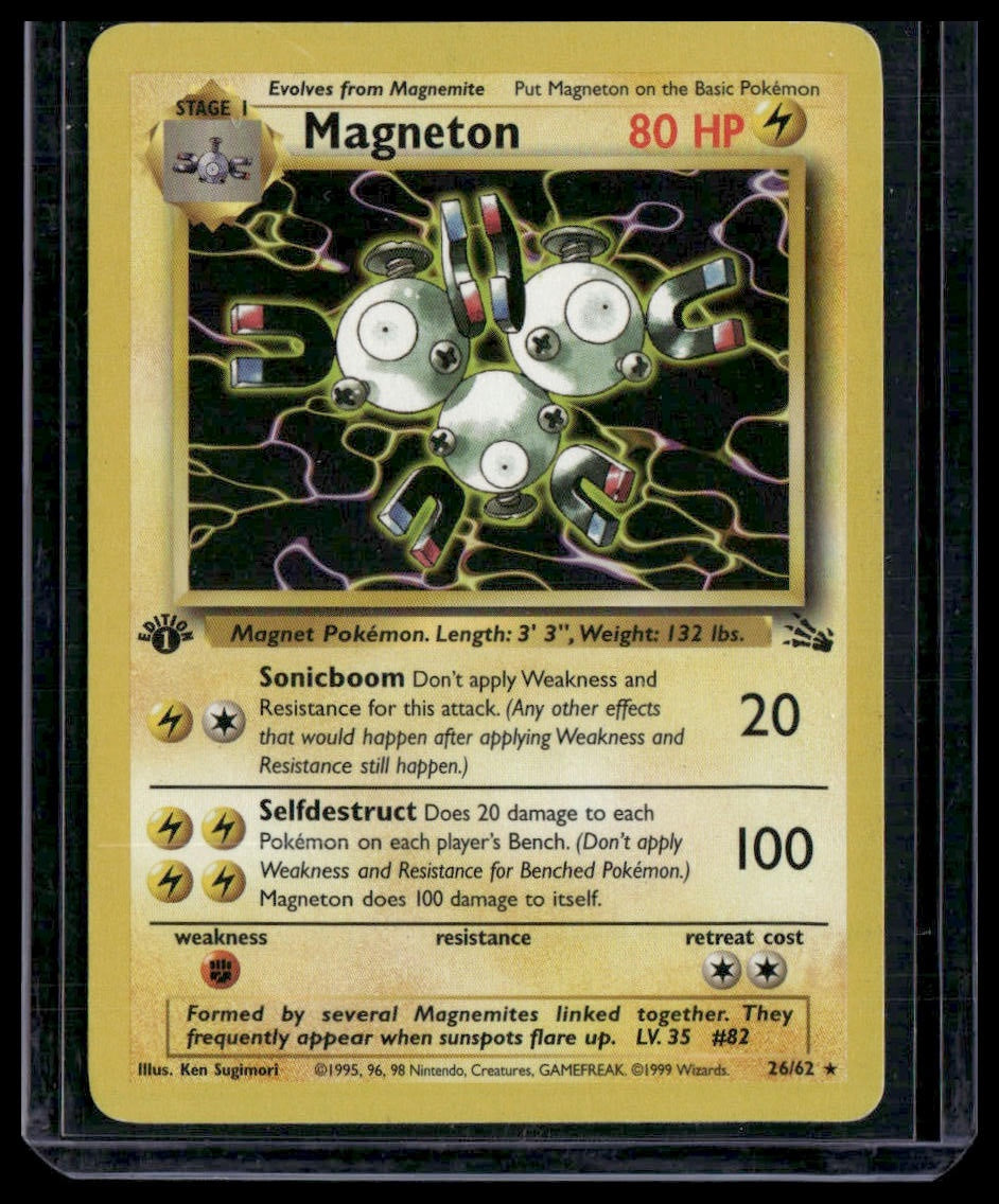 Magneton #26/62 1st Edition Fossil LP