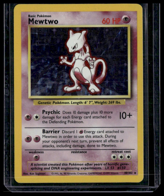 Mewtwo #010/102 Base Set LP/MP