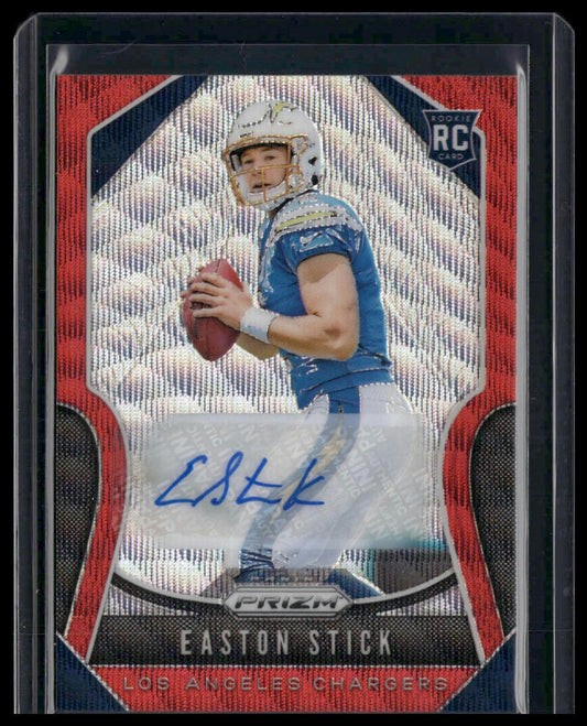 Easton Stick Rookie #307 2019 Panini Prizm Autographs Red Wave #/149