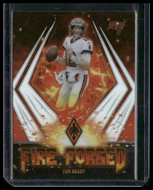 Tom Brady #FF-1 2021 Panini Phoenix Fire Forged Tampa Bay Buccaneers