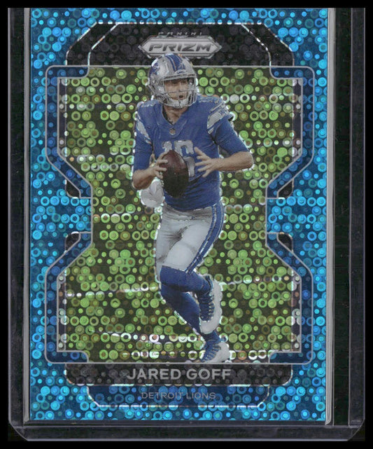 Jared Goff #148 2021 Panini Prizm No Huddle Blue #/79