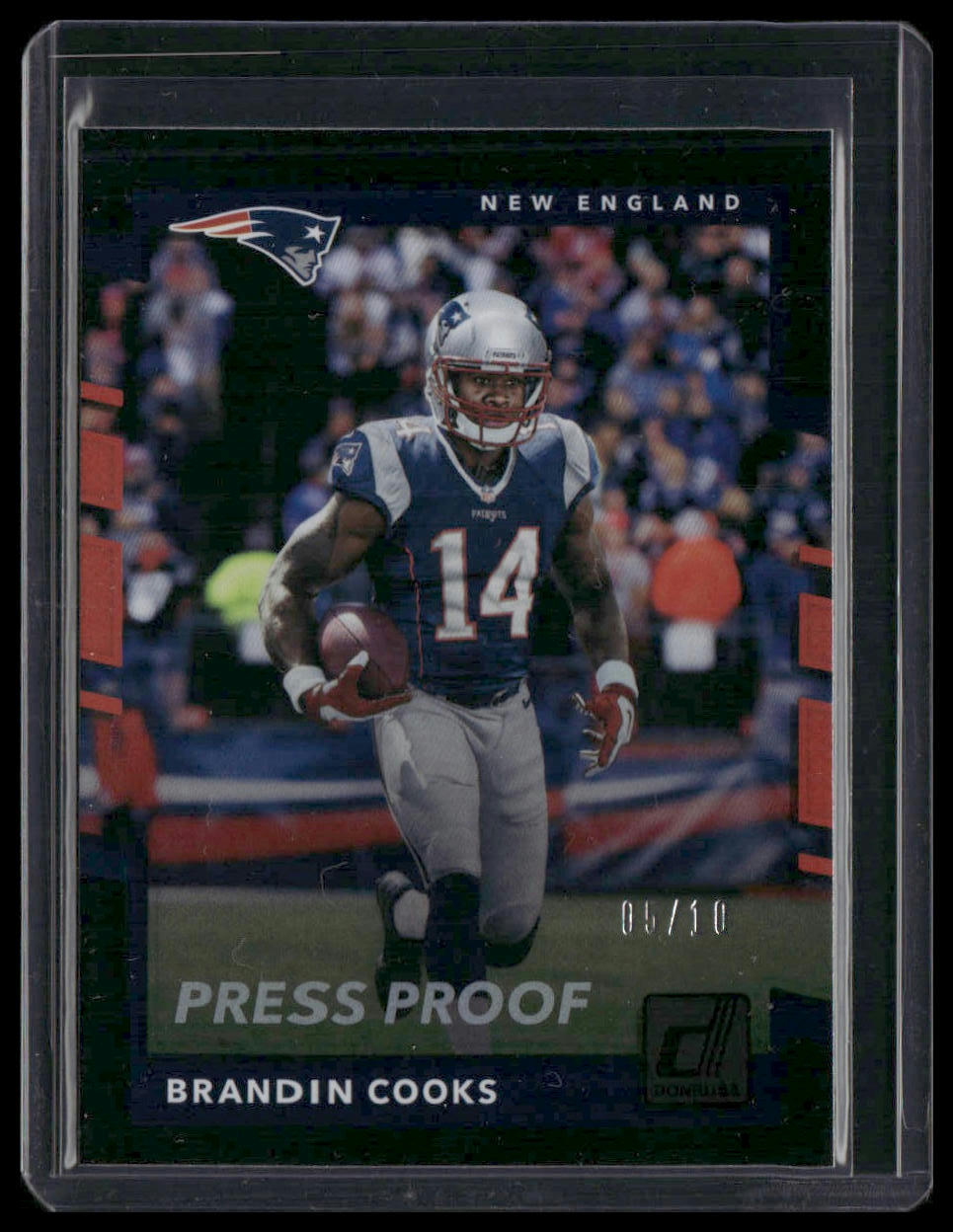Brandin Cooks #268 2017 Donruss Press Proof Black #/10 New England Patriots