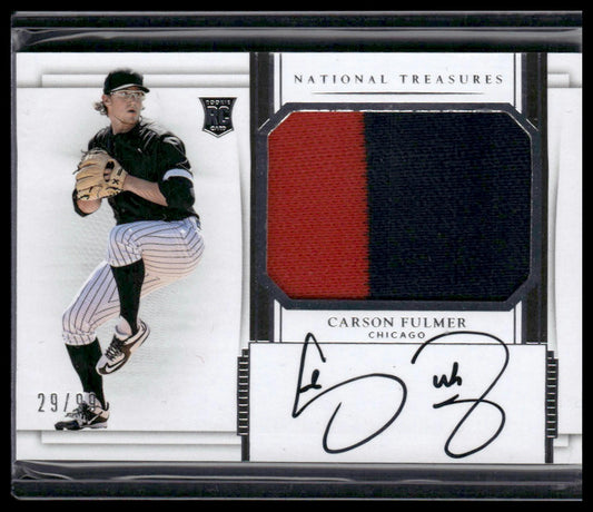 Carson Fulmer #169 Rookie 2017 Panini National Treasures #/99 Chicago White Sox