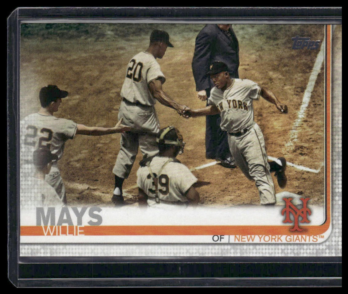 Willie Mays #US21 2019 Topps Update New York Giants Legend Image Variation SP