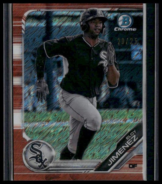 Eloy Jimenez #BCP-150 2019 Bowman Chrome Prospects Orange Shimmer #/25 White Sox