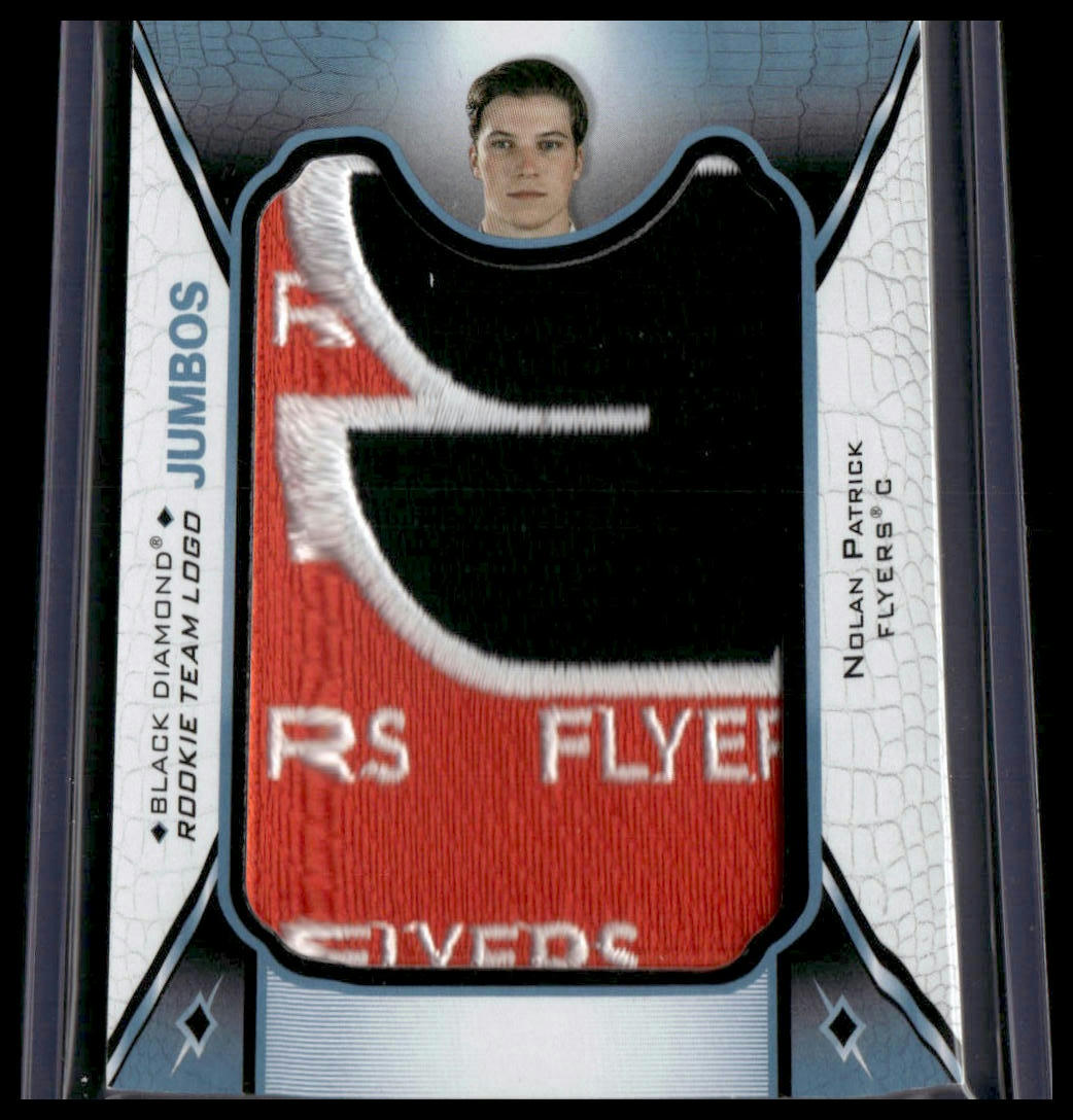 Nolan Patrick #RTL-NP Rookie 2017-18 UD Logo Jumbo Patch Philadelphia Flyers
