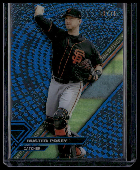 Buster Posey #HT-BP 2017 Topps High Tek Blue Rainbow #/75 San Francisco Giants