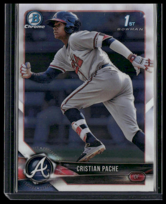 Cristian Pache #BCP46 2018 Bowman Chrome Prospects Atlanta Braves