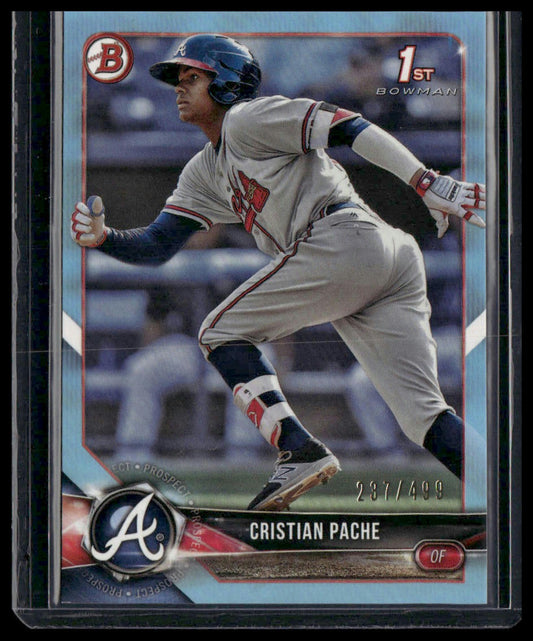 Cristian Pache #BP46 2018 Bowman Prospects Sky Blue #/499 Atlanta Braves