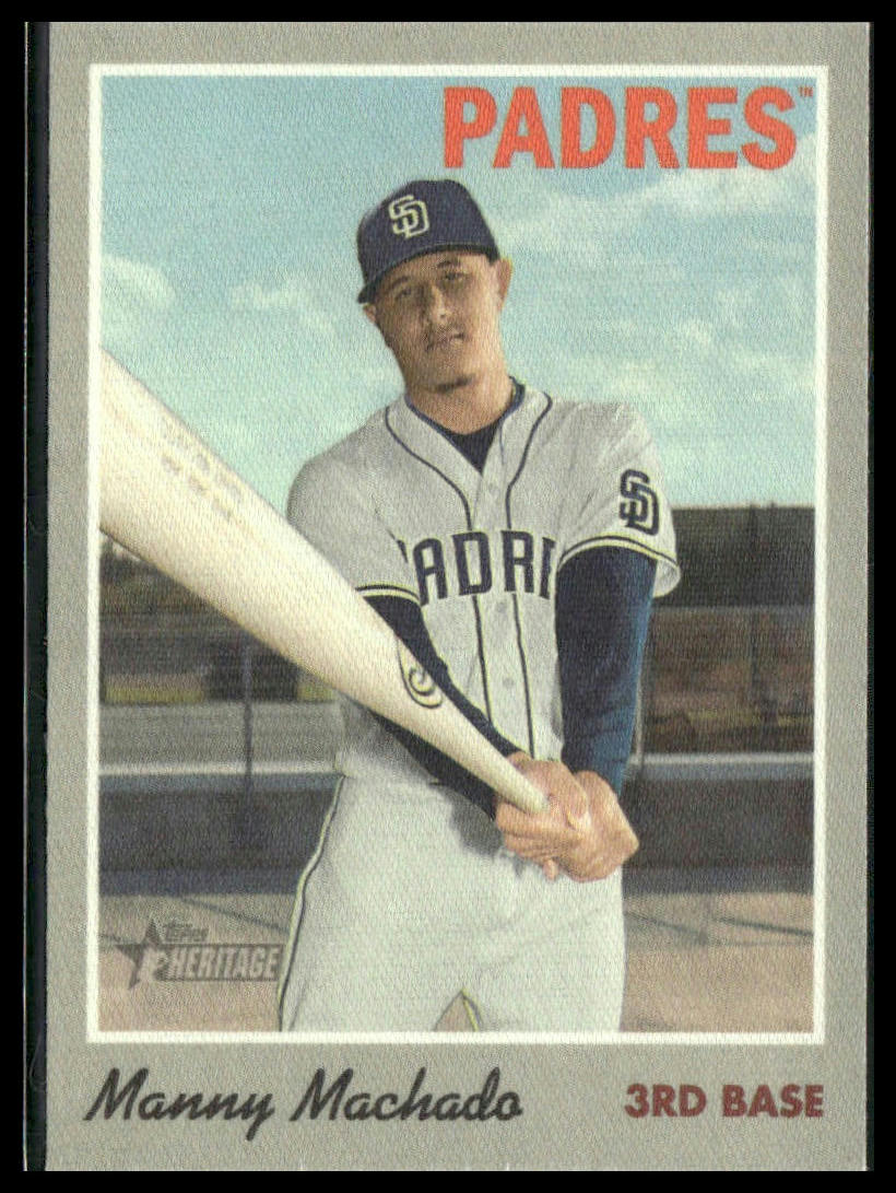 Manny Machado #20 2019 Topps Heritage 1970 Cloth Stickers San Diego Padres