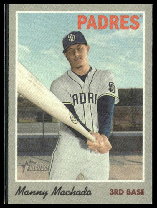 Manny Machado #20 2019 Topps Heritage 1970 Cloth Stickers San Diego Padres