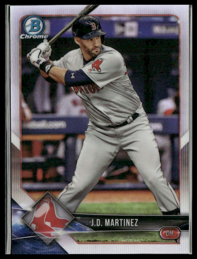 J.D. Martinez #58 2018 Bowman Chrome Refractor #/499 Boston Red Sox