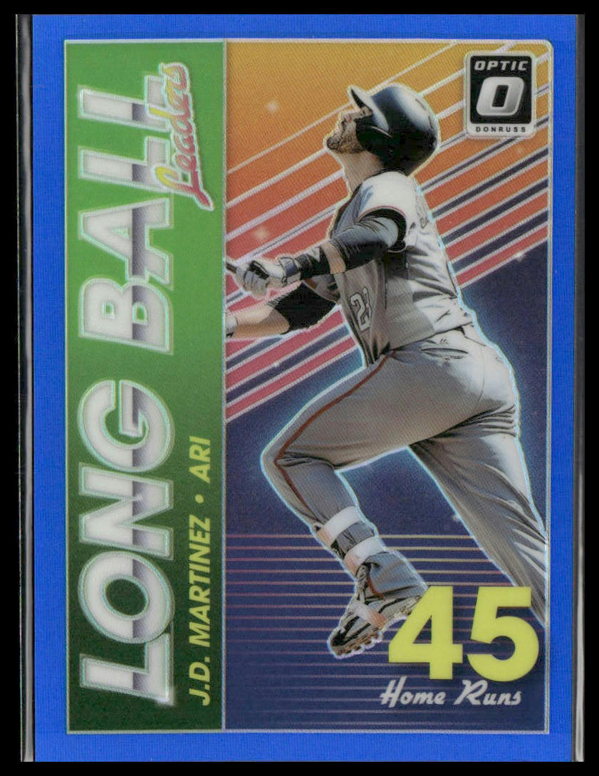 J.D. Martinez #LBL3 2018 Donruss Optic Long Ball Blue #/149 Arizona Diamondbacks