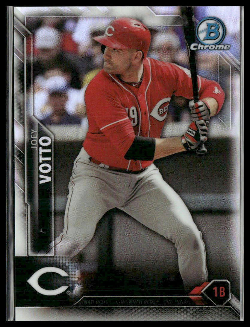 Joey Votto #80 2016 Bowman Chrome Refractor #/499 Cincinnati Reds