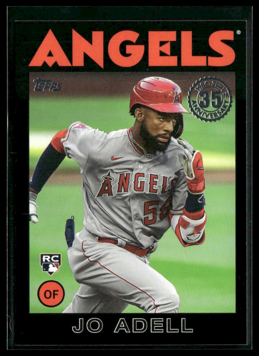 Jo Adell #86B-90 Rookie 2021 Topps 35th Anniv Black #/299 Los Angeles Angels