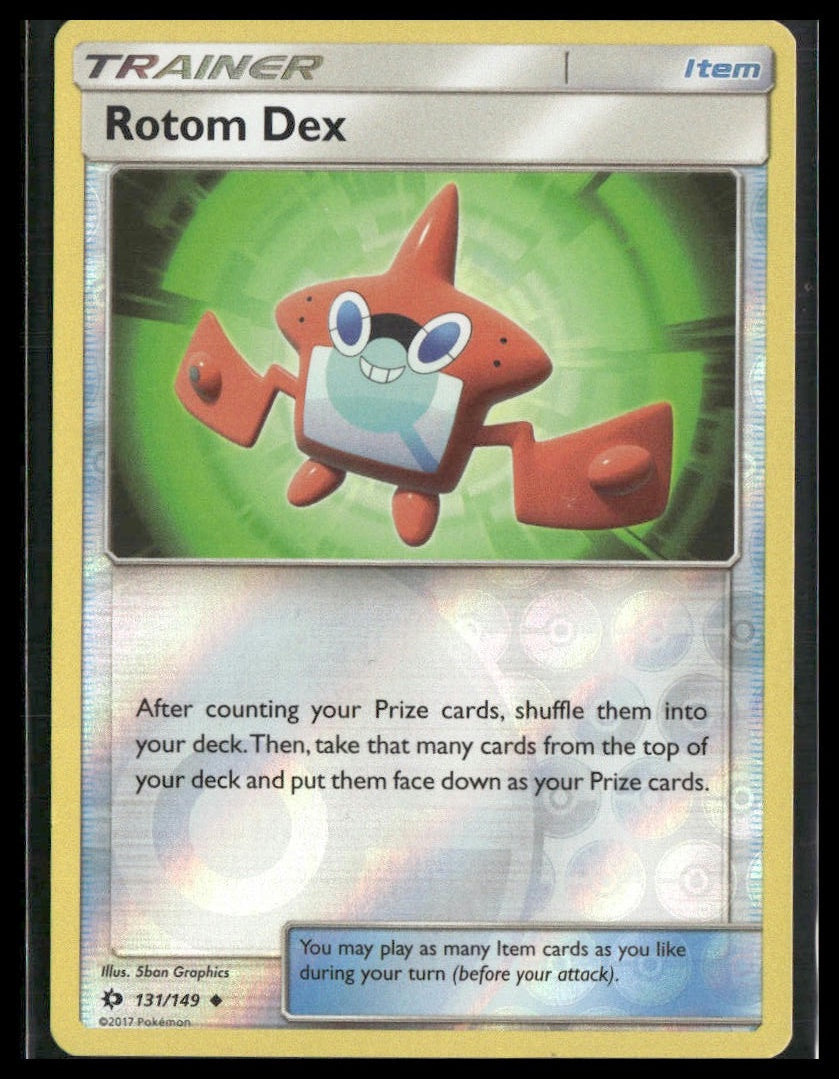 Rotom Dex #131/149 Reverse Holo SM Base Set LP