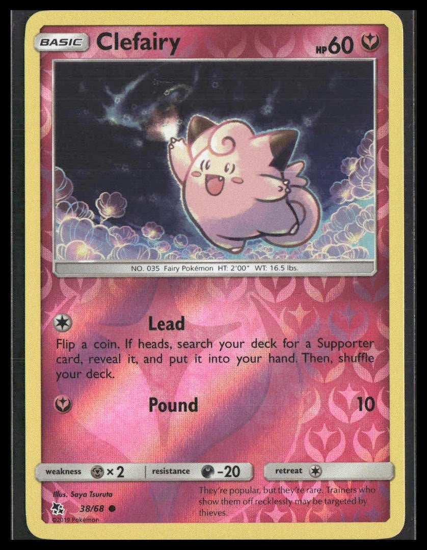 Clefairy #38/68 Reverse Holo Hidden Fates VLP